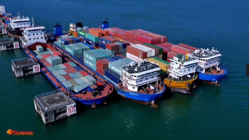 湖北武漢航拍宜昌，三峽