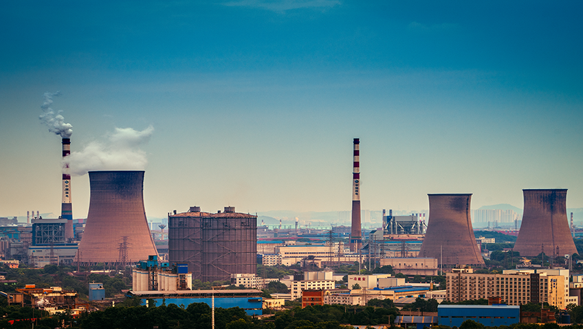 武漢航拍青山武鋼工業園區武鋼電